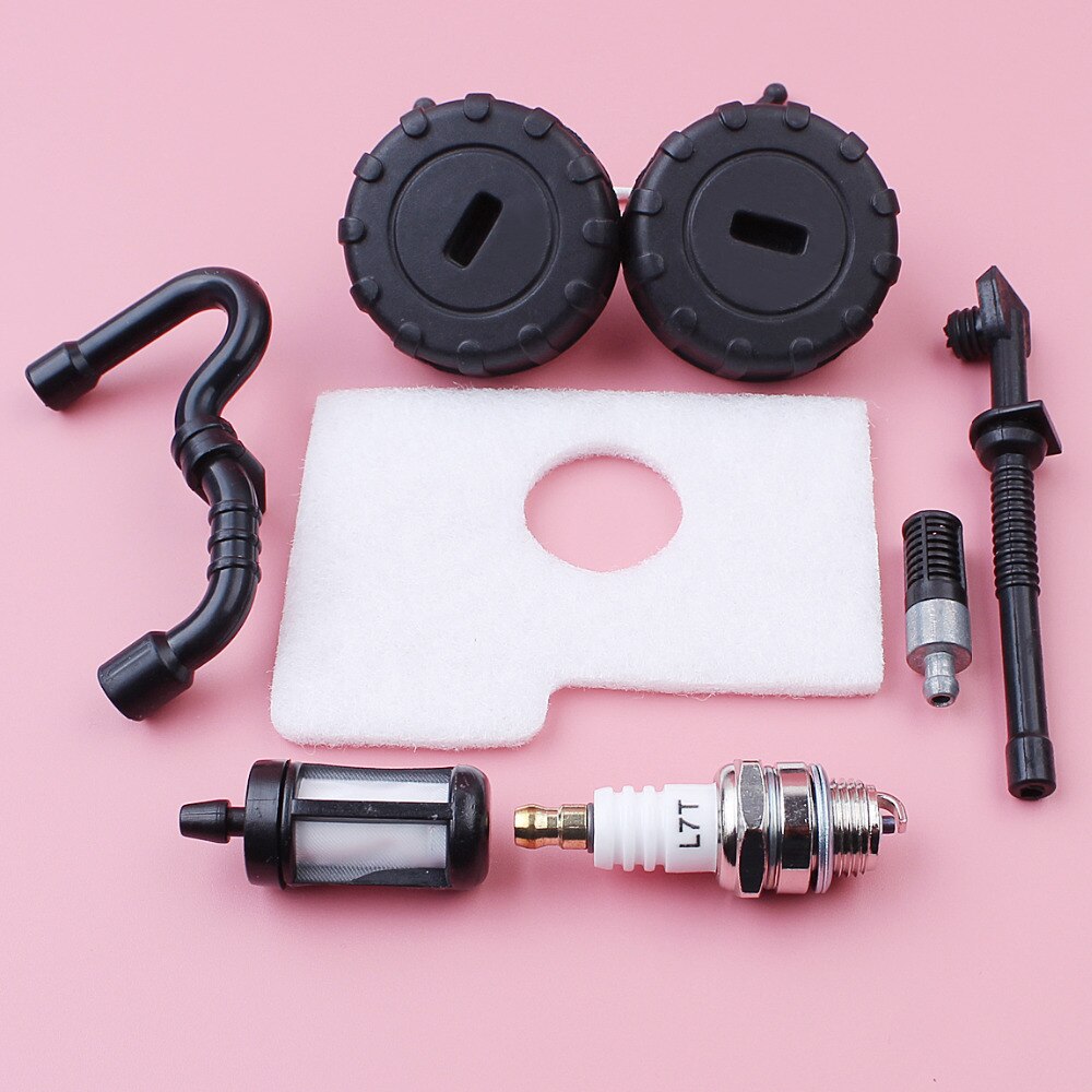 Luft Kraftstoff Öl Filter Linie Schlauch Panzer Deckel Für Stihl Frau180 Frau170 018 017 Frau 180 170 Kettensäge Ersatzteil zündkerze Bausatz