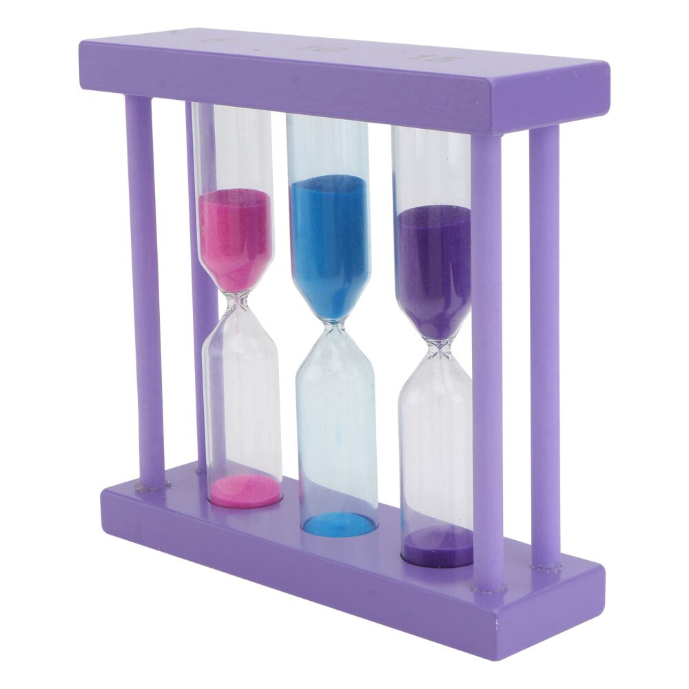 1pc Novel Hourglass Sand Glass Hourglass Sand Timer for Home Office: Purple