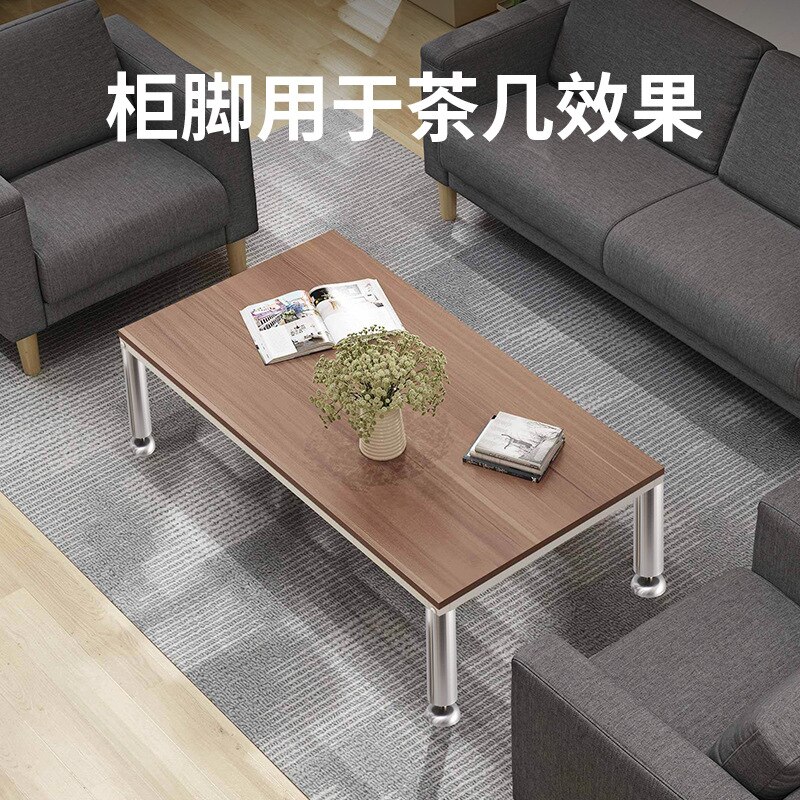 Pata ajustable de acero inoxidable de 6-20cm para mueble, mesa, escritorio, sofá, cama, cubierta de pie, refuerzo engrosado, pie de armario