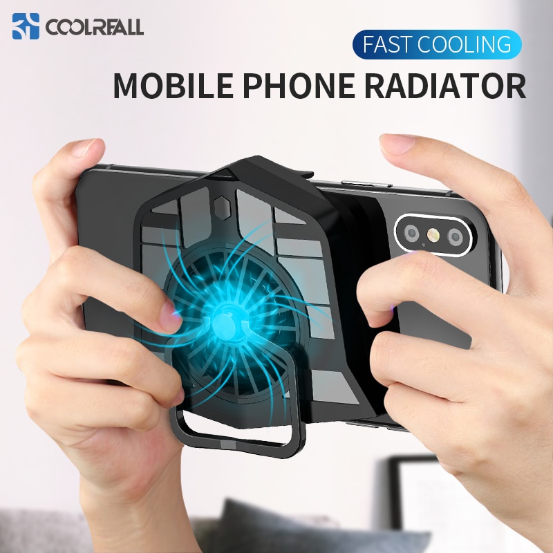 Coolreall-ventilador para refrigeración de juegos, radiador para teléfono móvil Android, soporte de soporte para iPhone, Samsung, Huawei, Xiaomi y Tablet