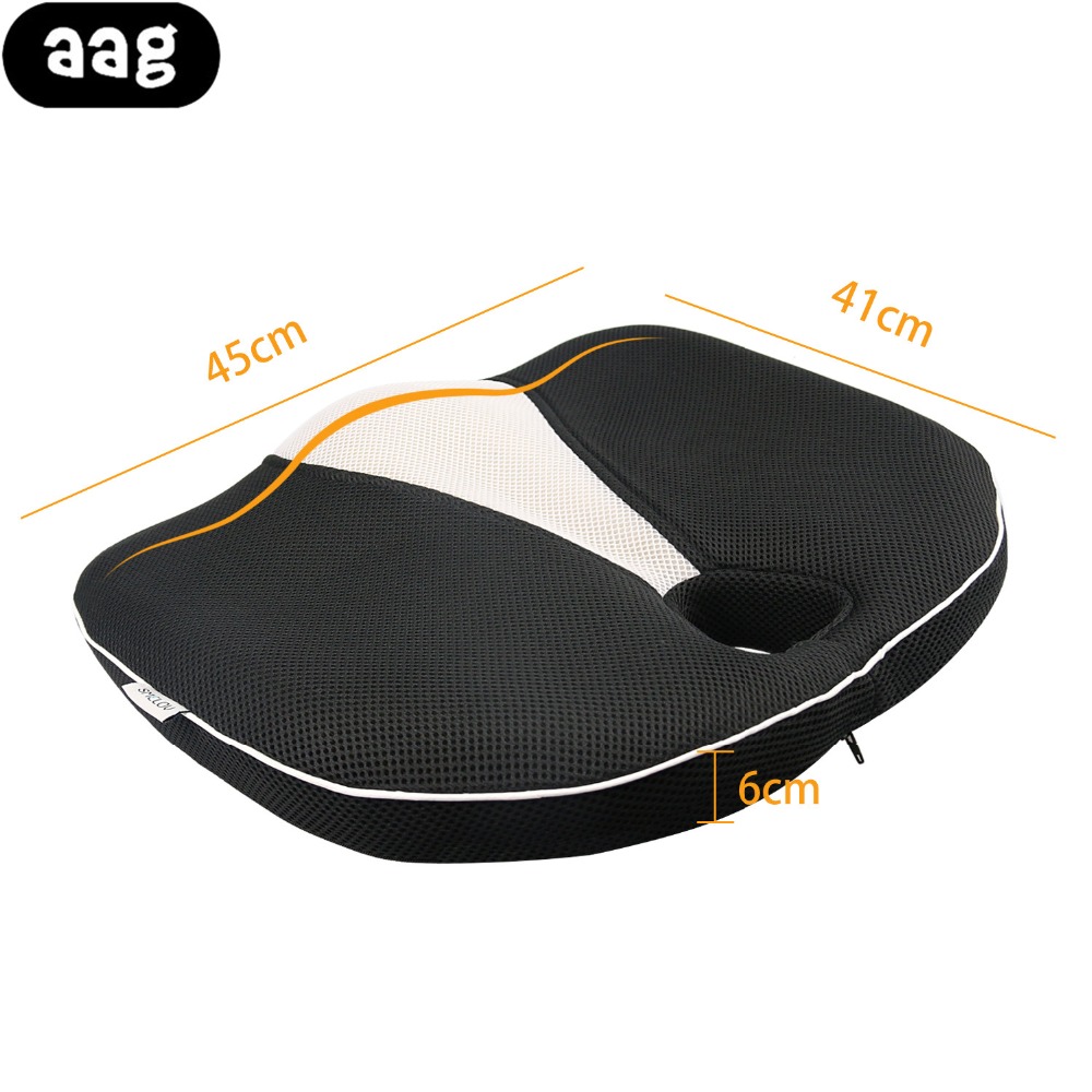 AAG Memory Foam Zitkussen voor Stoel Auto Office Home Stuitbeen Orthopedische Bodem Zetels Ademend Massage Stoel Kussen
