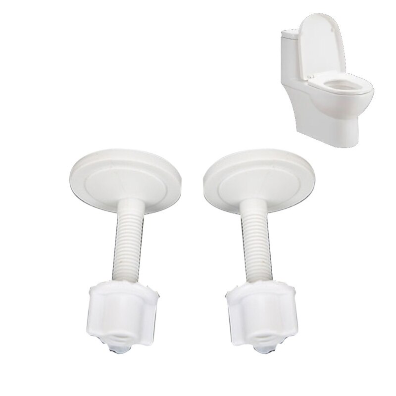 Universal toiletlåg skrue toiletsæde fastgørelsesskruer ekspansionsskrue sæt toiletforbindelsesmøtrikker tilbehør: 2
