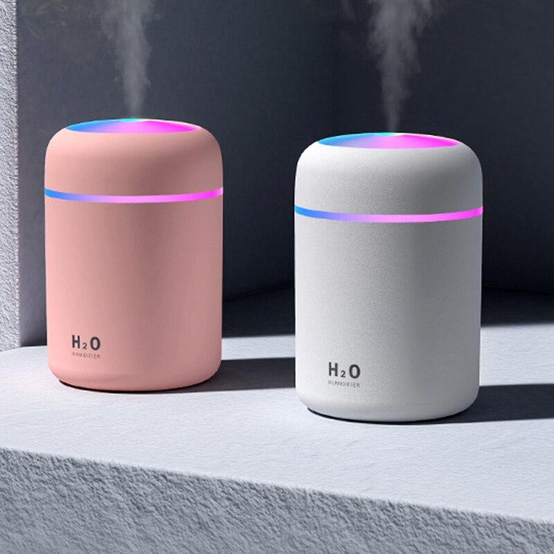 Portable 300Ml Humidifier USB Ultrasonic Dazzle Cup Aroma Diffuser Cool Mist Maker Air Humidifier Purifier with Romantic Light