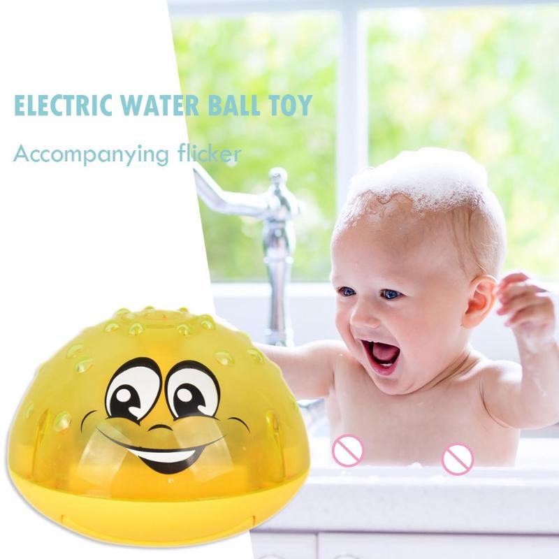 Children's Electric Induction Sprinkler Toy Baby Bathroom Playing Bath Toy Lighting Music