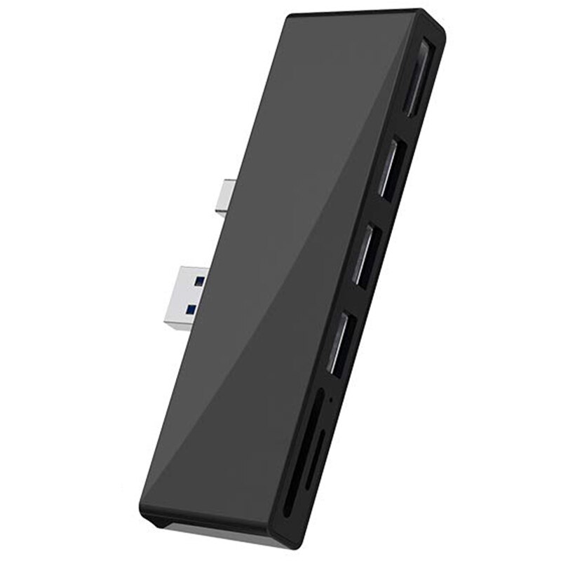 Voor Surface Pro Usb Hub Docking Station,6-In-1 Usb 3.0 Hub Adapter Met 4K Dp Displayport,3 USB3.0 Poorten (5Gps)