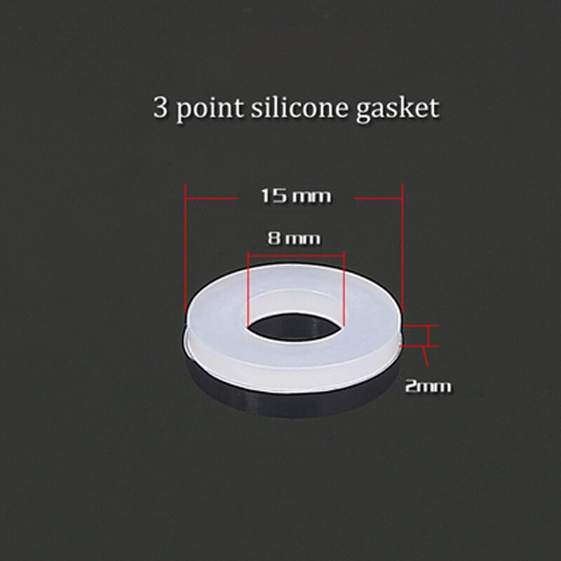 10 stuks  dn8/10/15/20/25/32/40 siliconen pakking vlakke afdichtingsring afstandhouder voor 1/4 " 3/8 " 1/2 " 3/4 " 1 " 1-1/4 " 1-1/2 " bsp npt fitting: Dn10