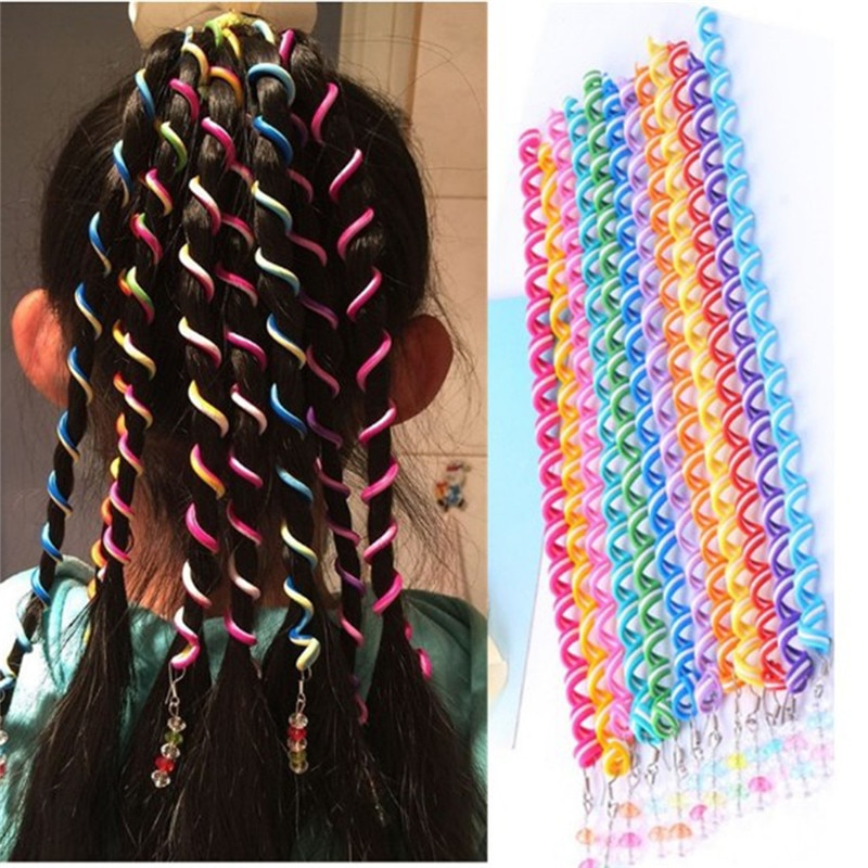Rizador de pelo para niños, pegatina trenzada para el cabello, decoración para niñas, accesorios para el cabello, herramienta de peinado, rastas