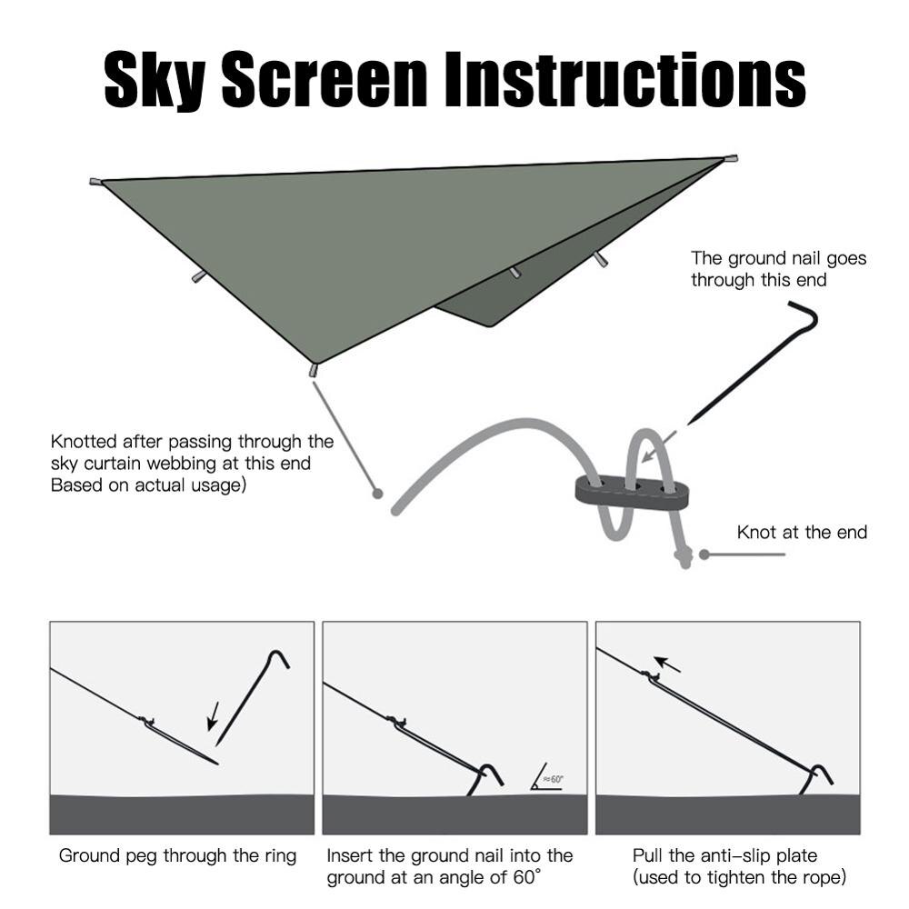 Waterproof Sun Shelter Ultralight Sunshade Canvas Canopy Cover Outdoor Canopy Garden Anti UV Awnings Beach Tent canopy