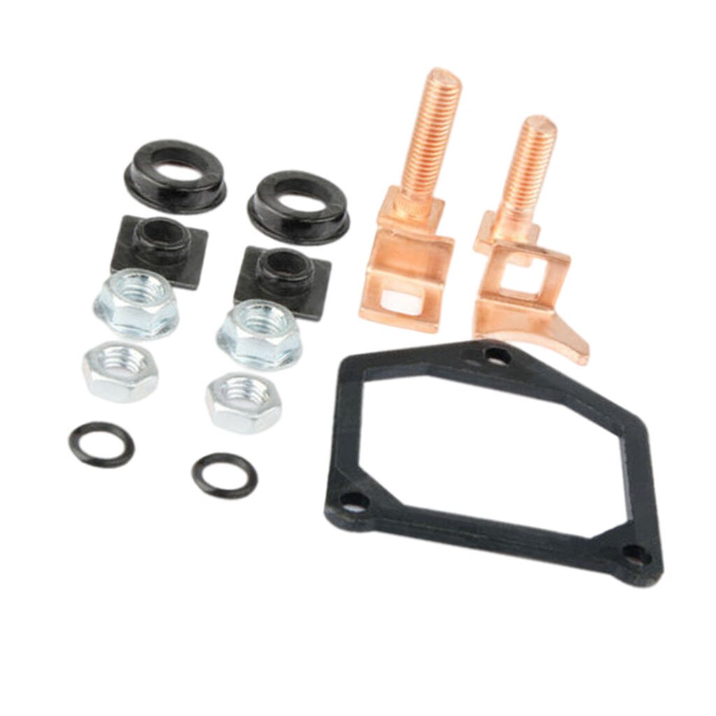 Solenoid Plunger 8Mm Gat Met Contact Set Starter Solenoid Reparatie Rebuild Kit Voor Toyota Vervangende Onderdelen