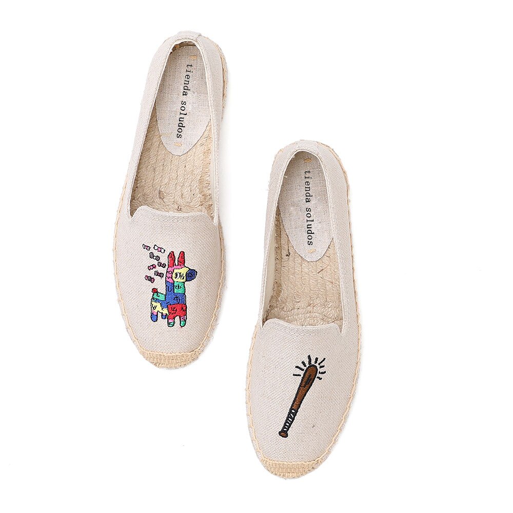 Tienda Soludos Espadrilles For Flat Women's Shoes Ladies Direct Selling Ballet Flats Hemp Cotton Fabric Sapatos