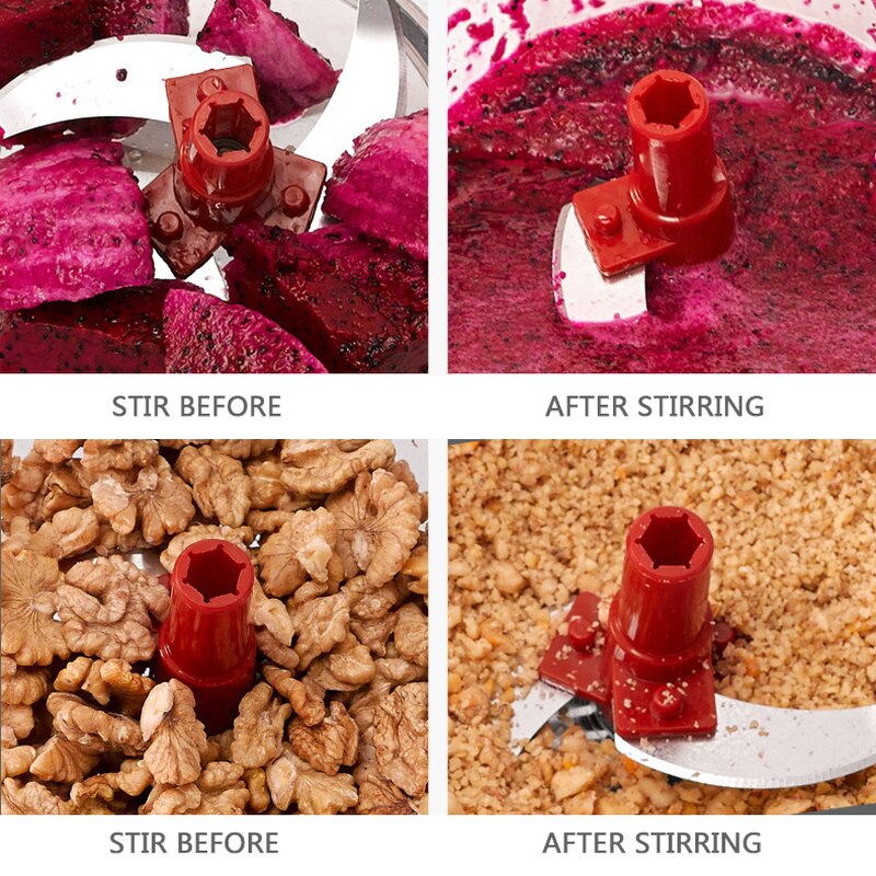 Manual Food Chopper Vegetable Quick Chopper Food Dicer Mincer Mixer Blender for Garlic Salad Nuts Etc Kichen Accessories Gadgets