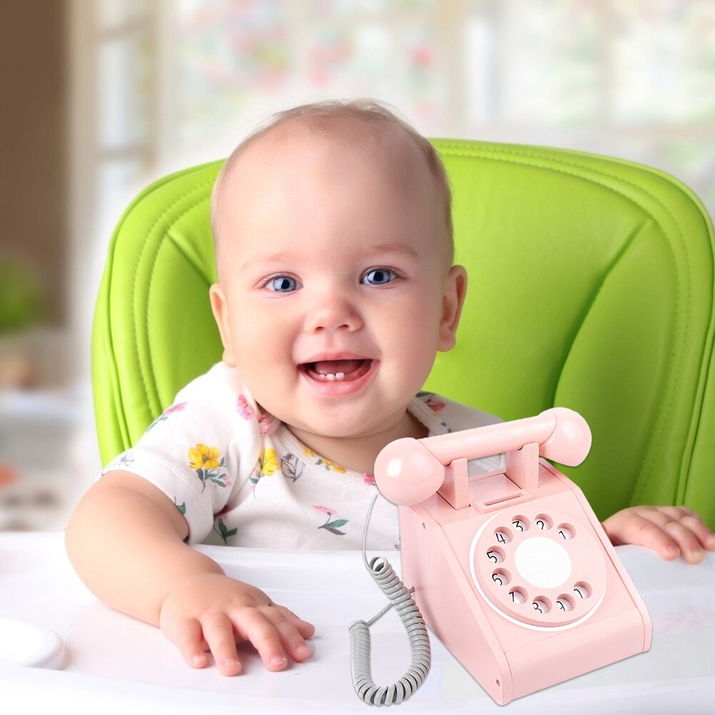 Holztelefon-spielzeug für #39 , spielhaus-partyartikel, interaktion