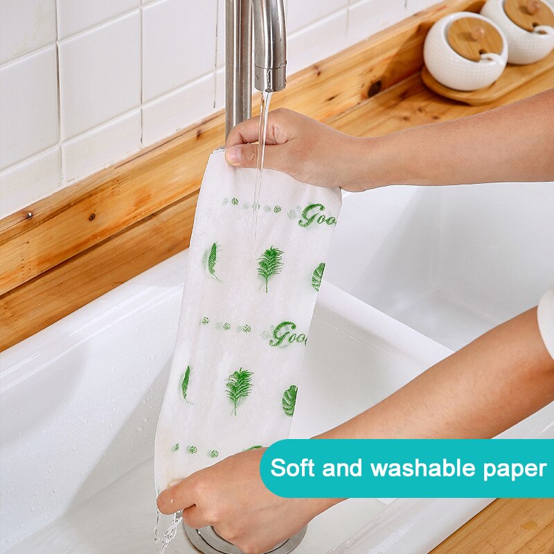 Towels Super Absorbent Microfiber Cleaning Cloth Wipes Disposable Cleaning Paper Towel Kitchen Anti-grease Wiping Rags