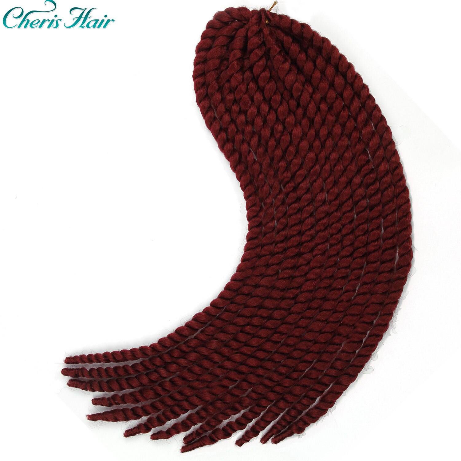 Tresses sénégalaises bouclées bouclées en Fiber synthétique, de grande taille, de couleur ombrée, tresses au Crochet, 22 pouces: P4 / 30