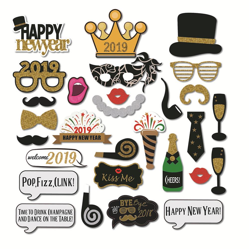 Photo Booth Props Wedding Decorations Photobooth Props Bruids Bruiloft Decoratie Photo Booth Afstuderen Decor: 26pcs