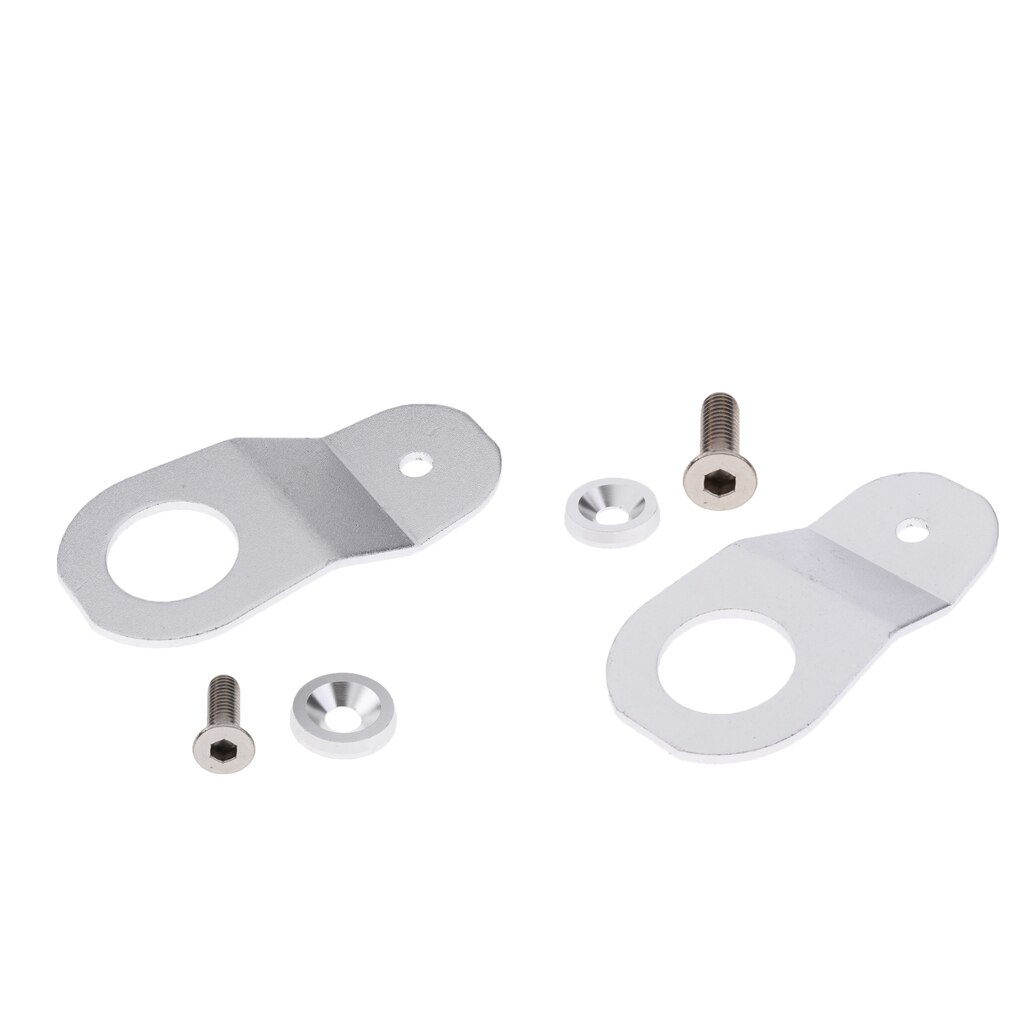 2x Car Radiator Support Bracket Billet For Civic Ek 92 95 Silver