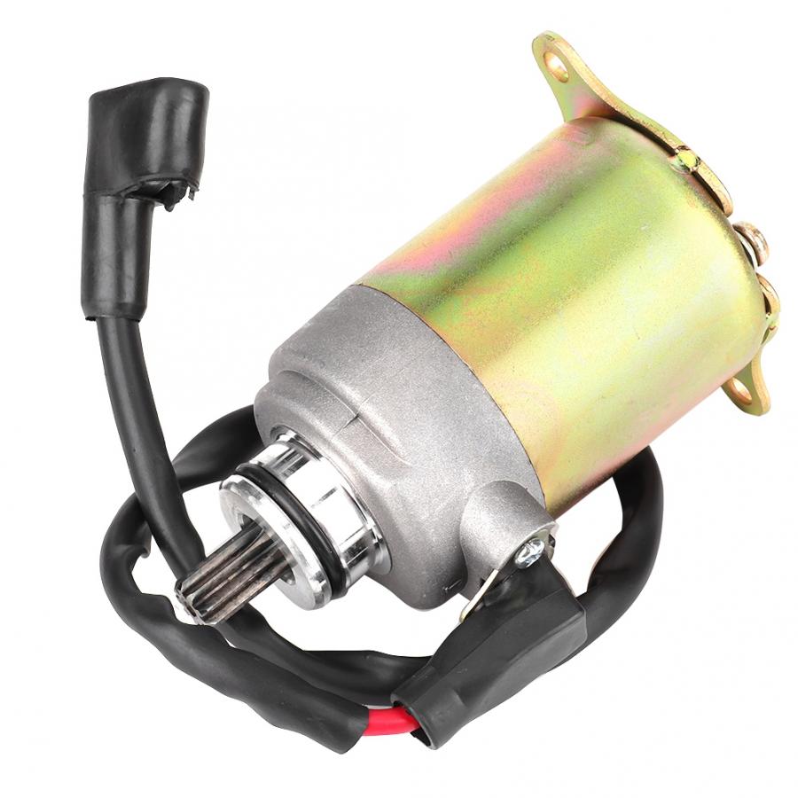 Motorcycle Electric Starter Motor Assy Fit for GY6 ATV 125CC 150CC fit for Scooter ATV-Go-Kart Engine Plastics + Metals