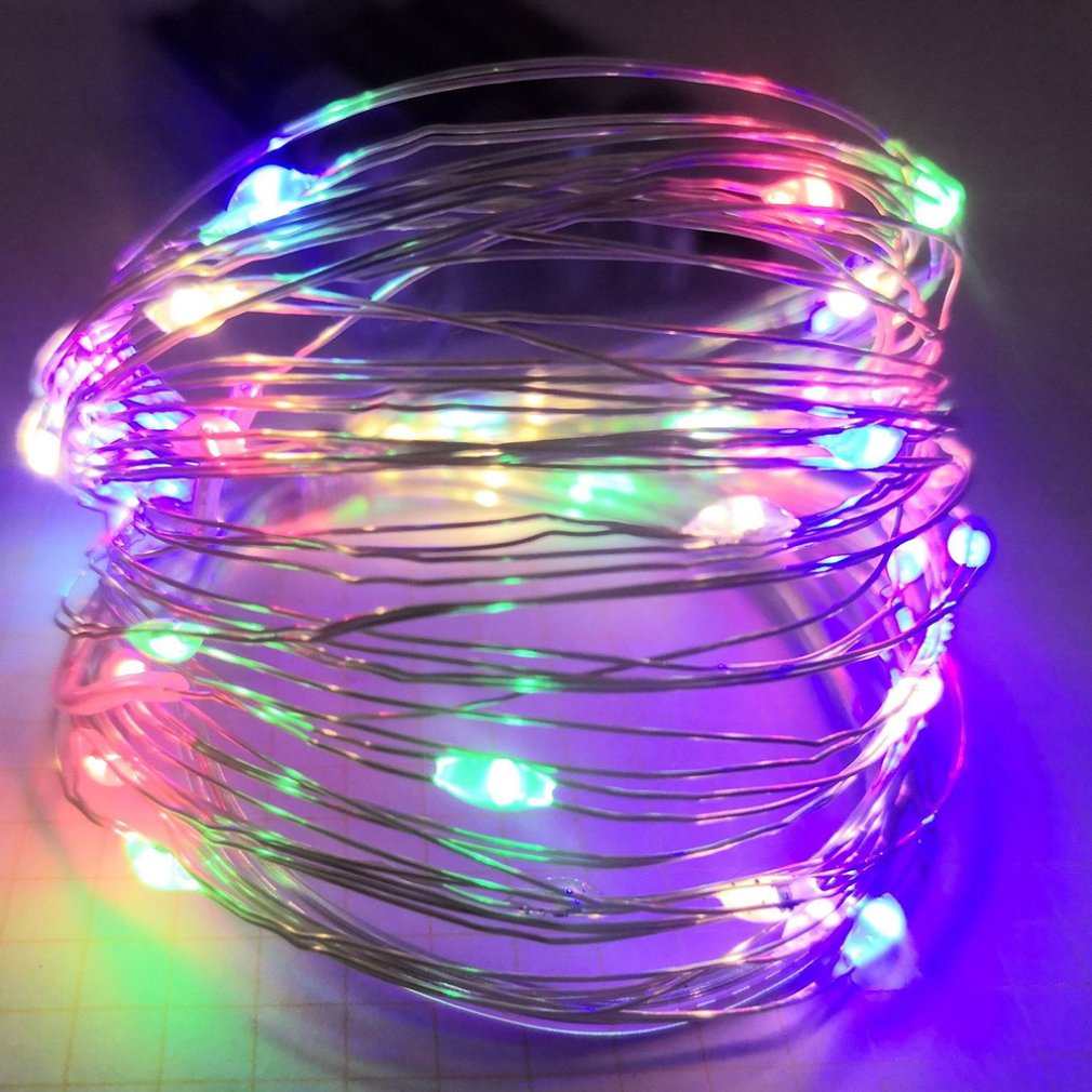 Led Waterproof Copper Wire String Light Lantern Night Light Christmas Room Decoration Lights Party Glowing Tools