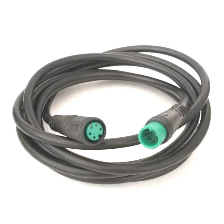Julet Waterdichte Kabel Bafang Uitbreiding Cale Motor Licht Ebrake Throttle Display 2 3 4 5 Pin Ebike Conversie Kabel: 5pin 1.6M
