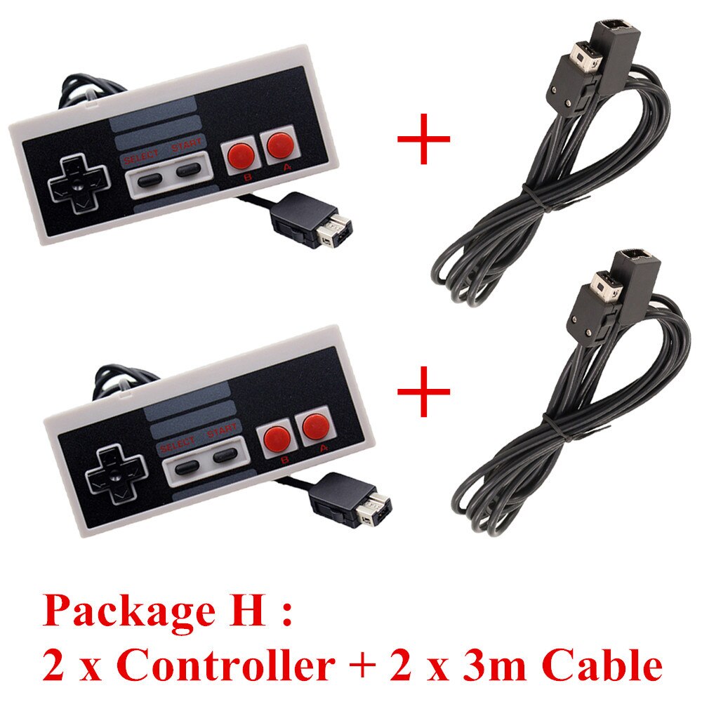 IVYUEEN-minicontrolador de consola para NES Classic, mando con Cable de extensión de 10 pies, 1,8 m/3,0 m: Package H