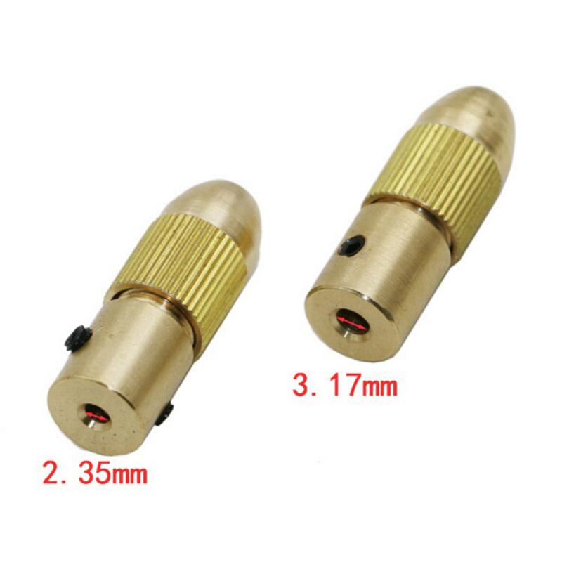 7 stk/sett 2.35-5.05mm dremel spennhylse i messing miniborchucker for elektrisk motoraksel borkroneverktøy metallbor chuckadapter
