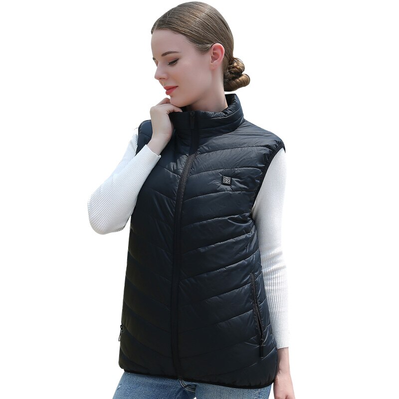 Outdoor Usb Infrarood Verwarming Vest Jas Mannen Vrouwen Winter Elektrische Thermische Kleding Vest Voor Sport Wandelen