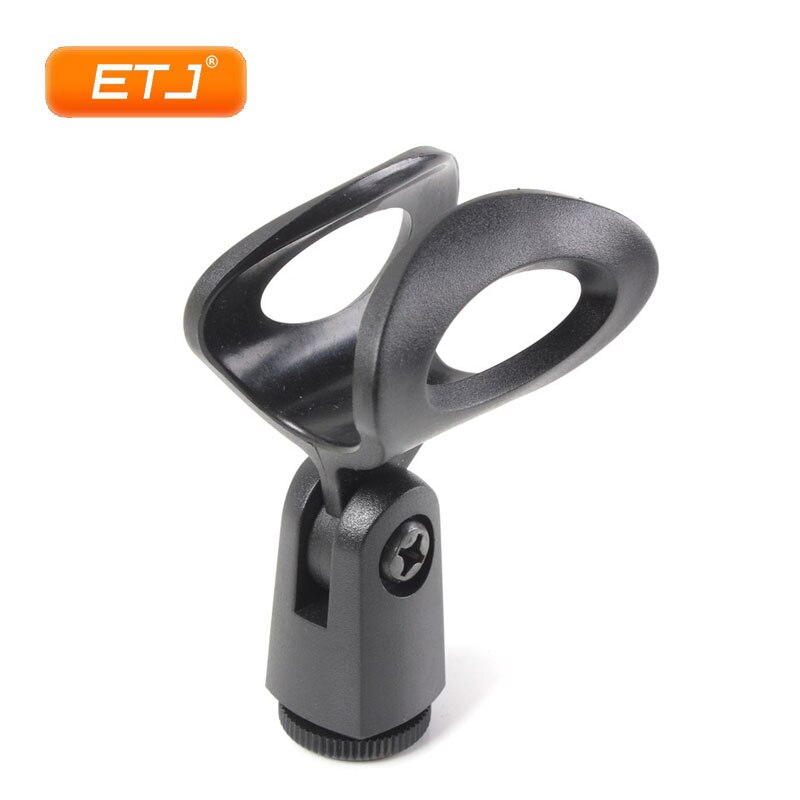 Clip de micrófono con soporte soporte de plástico de goma Flexible para micrófono con cable e inalámbrico Clip en forma de huevo: Single clip