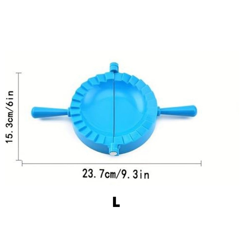 1pc multi-color dumpling maker Kitchen household manual dumpling maker Plastic color dumpling folder dumpling mold: SKY BLUE