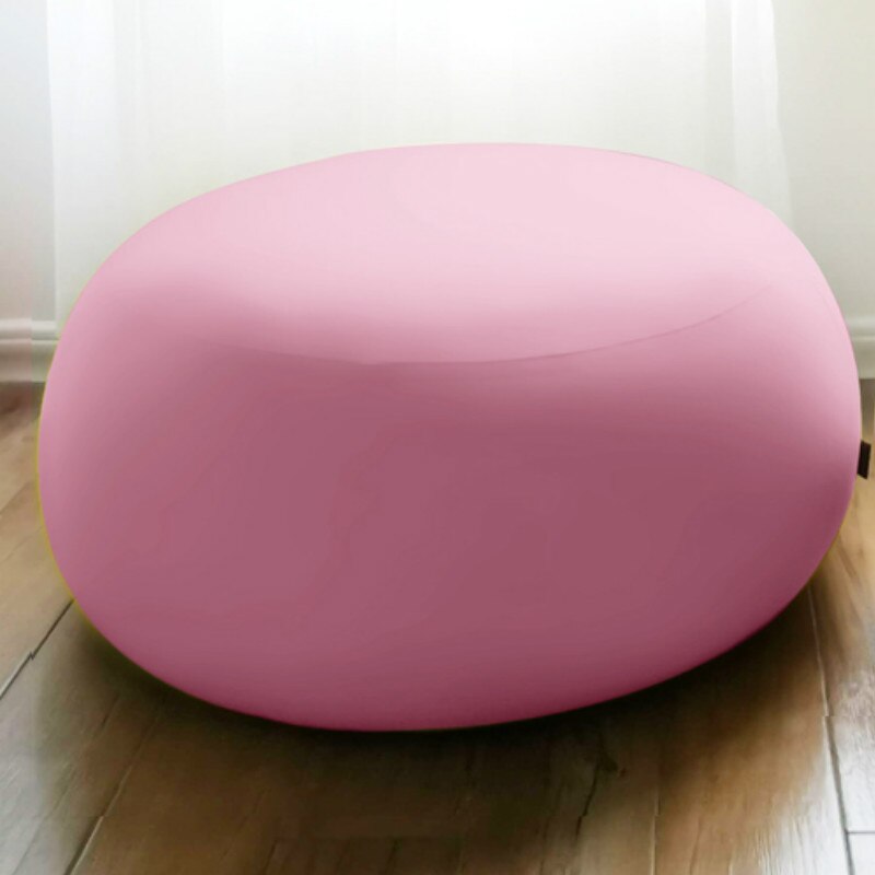 Volwassenen Kinderen Zachte Bean Bag Stoel Cover Geen Filler Kinderen Cartoon Floor Seat Tatami Slaapbank Bladerdeeg Poef Couch Ei stoel Poef: L-pink