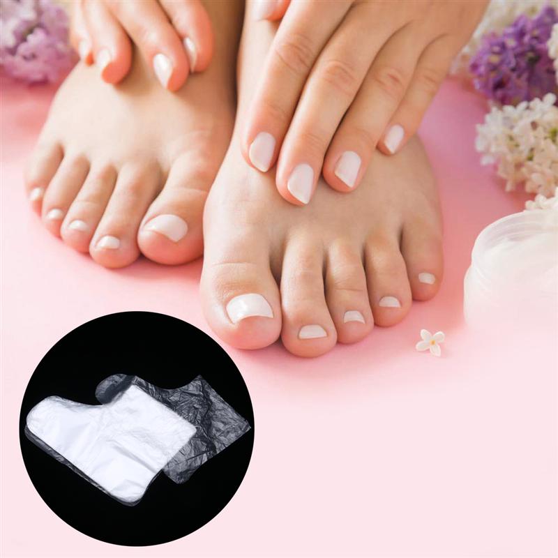 200 pcs Foot Covers Disposable Light Foot Gloves Therapy Bags Booties for Men