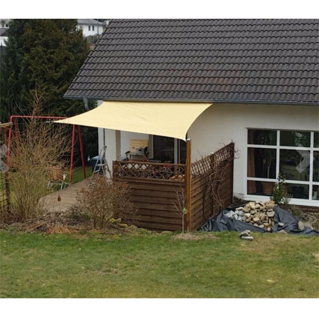 Garden Sun Shelter Waterproof Sunshade Protection Outdoor Canopy Patio Pool Shade Sail Awning Camping Shade Cloth Large #T1G