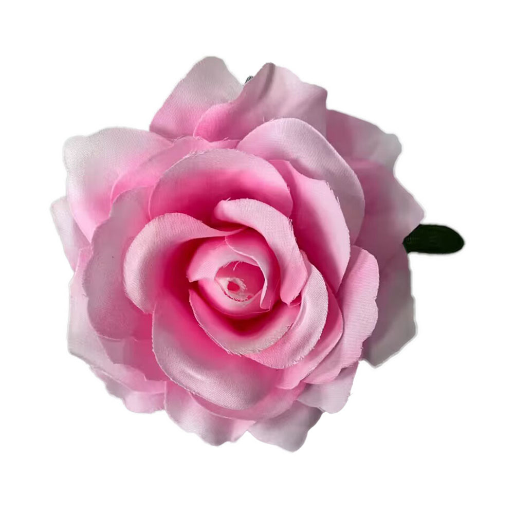 Horquilla de flores rosas para mujer, 1 piezas, broche, pinzas para el pelo de de Boda nupcial, accesorios para el cabello de flores artificiales: Plata