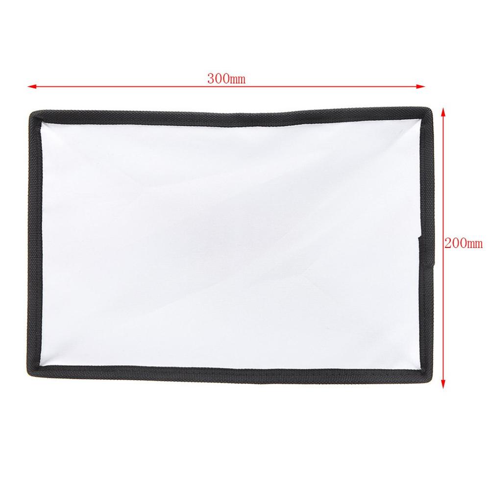 Difusor Softbox 20x30cm difusor de luz de Flash plegable Universal Softbox para cámara Canon Nikon DSLR