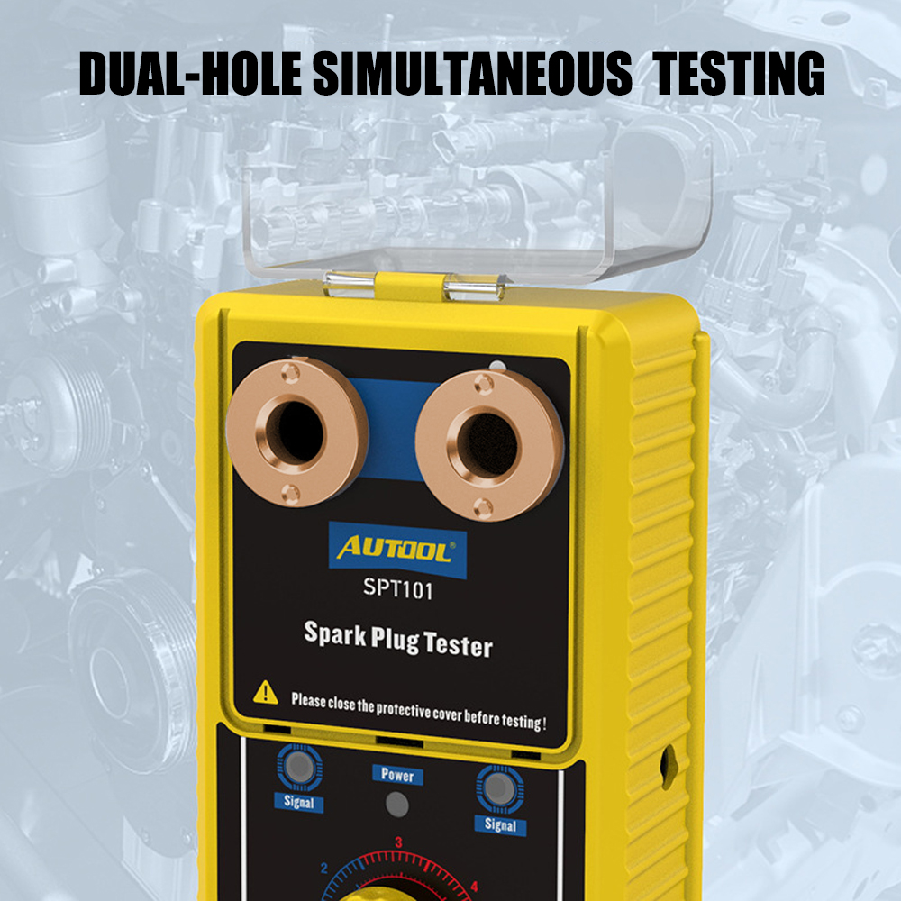 220V 110V Car Spark Plug Tester Ignition Testers for 12V Vehicles 2 Hole Spark Plug Analyzer Automotive Diagnostic Tool