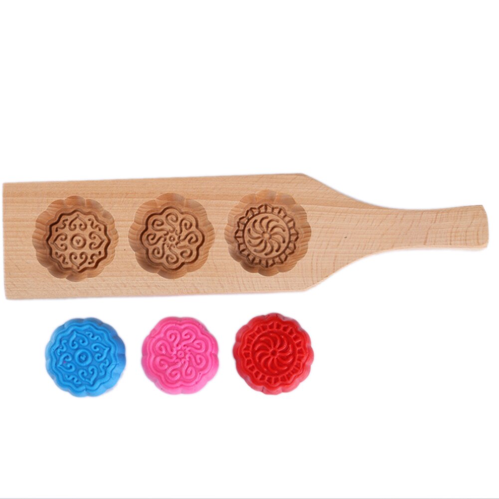 En bois lune gâteau Mooncake décoration moule moule fleurs bricolage outils de cuisson outil de cuisson gâteau décoration pâtisserie accessoires