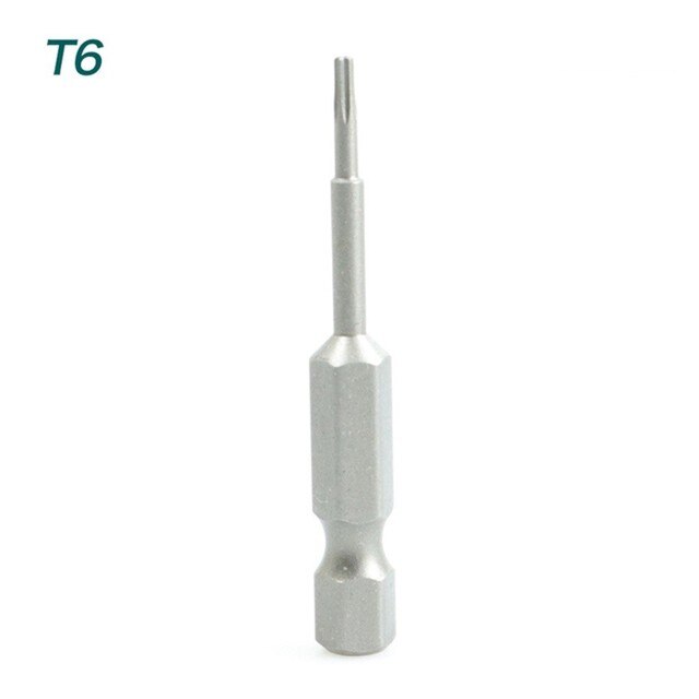 Torx skruetrækker bit sæt 1/4 sekskantet skaft stjerne  t6 t7 t8 t10 t15 t20 t25 t30 t35 t40 skruetrækker bits håndværktøj til hjemmet: T6