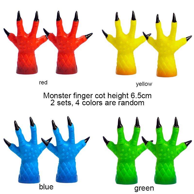 2/10 pcs/set Screepy Mini Finger Hands Tiny Left Right Hand for Rolled cat artifacts Fingertips: 03   2pcs