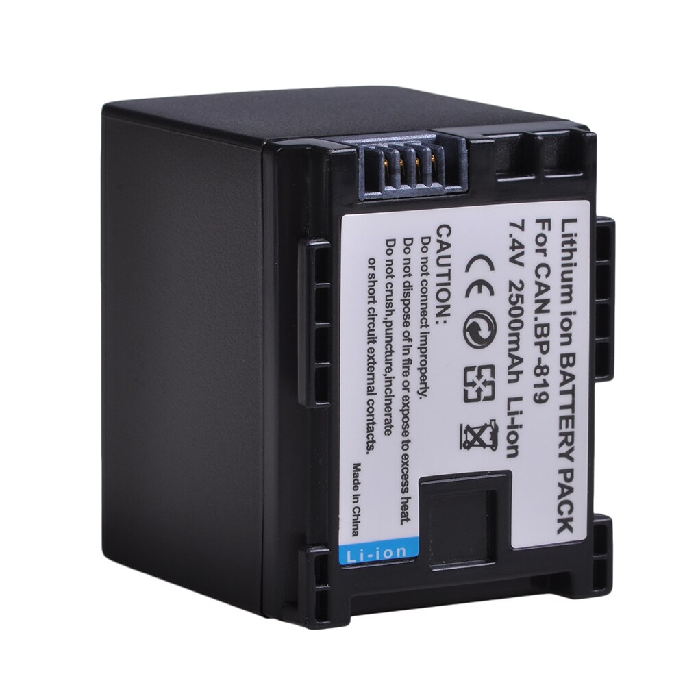 2500mAh 7.4V BP-819 BP 819 BP819 Battery for Canon BP-808 809 819 827 HF200 HF20 HG21 HG20 FS200 FS21 HFM41 HFM400 FS300 FS100.