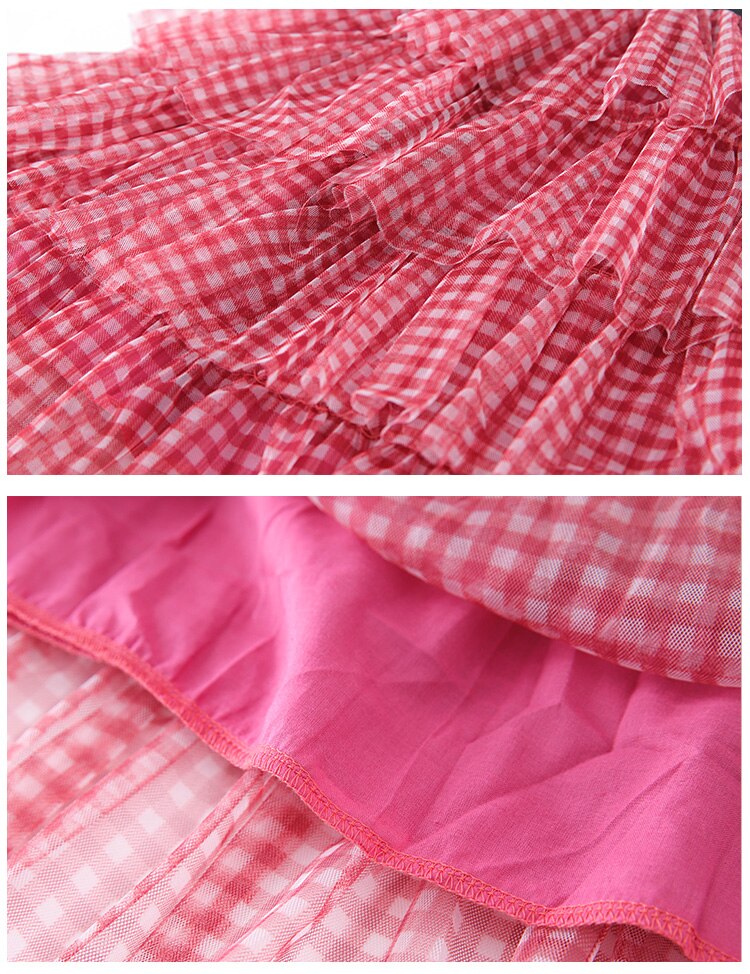 teenager skirts red plaid 12 years old casual clothes kids girls costume