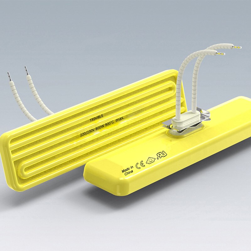 Custom Vacuum Ceramic Heating Plate 140X160mm Far Infrared Ceramic Heating Brick Heating Plate Heater