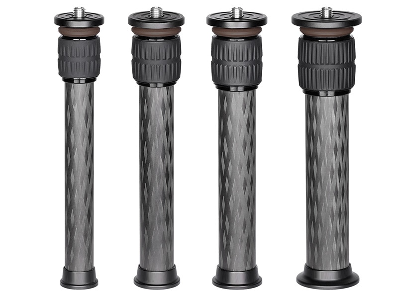 Carbon Fiber Tripod extension Tube Pole 2 Section Tripod Center Column Extender adapter Monopod Extension