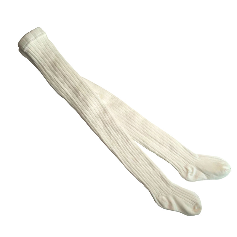 Winter Baby Panty Effen Kleur Zachte Katoenen Elastische Pasgeboren Jongen Meisje Panty Dikke Warme Baby Meisje Panty Panty Kleding: white
