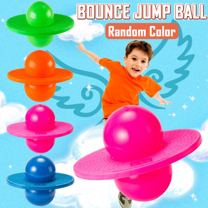 Pogo Ball Hopper Sport High Balance Bounce Jump Board Ball Fitness Ball With Inflating Pump For Kids