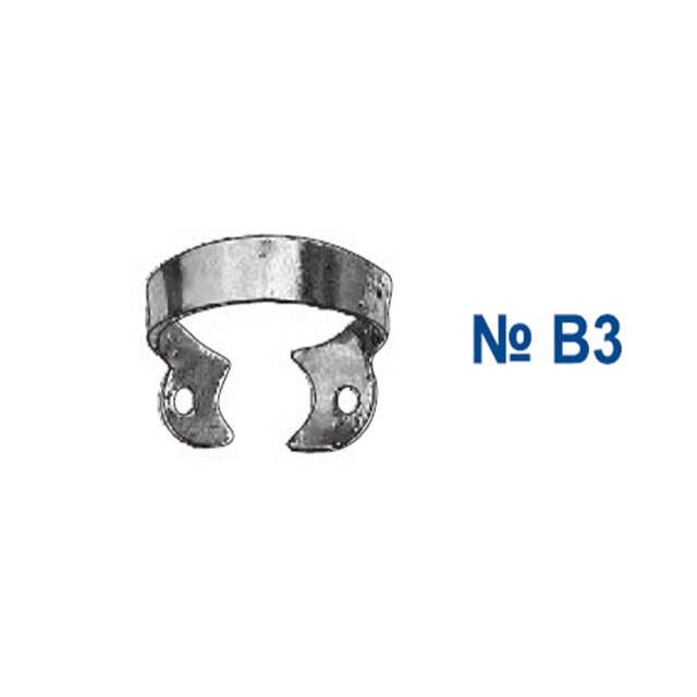 Morsetti per dighe in gomma dentale B1 B2 B3 B4 B5 B6 morsetto per Brinker per incisivi anteriori e morsetti per canini per forniture dentali: B3