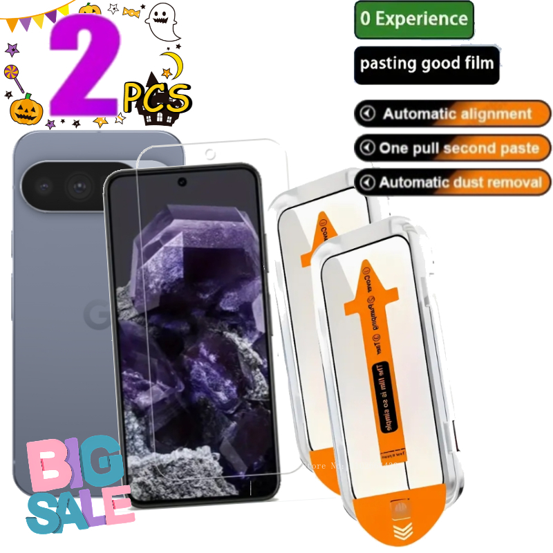 2 Stuks voor Google Pixel 10 9 Pro XL 9a 8a 7a 6a 5G Screen Protector Glas Accessoires Geen Stofbellen voor Google Pixel 10 6 7 8 9