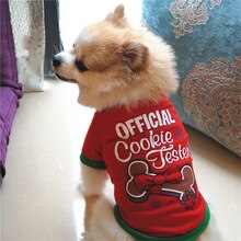 Jule hundetøj bomuld kæledyr tøj til små mellemstore hunde vest skjorte år hvalp hund kostume chihuahua kæledyr vest skjorte