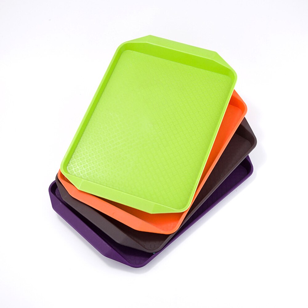 Bandeja de comida 1 Uds., bandeja de cafetería, bandeja de Café estándar, bandeja de servicio de cafetería, superficie Rectangular antideslizante de 17 pulgadas por 12 pulgadas