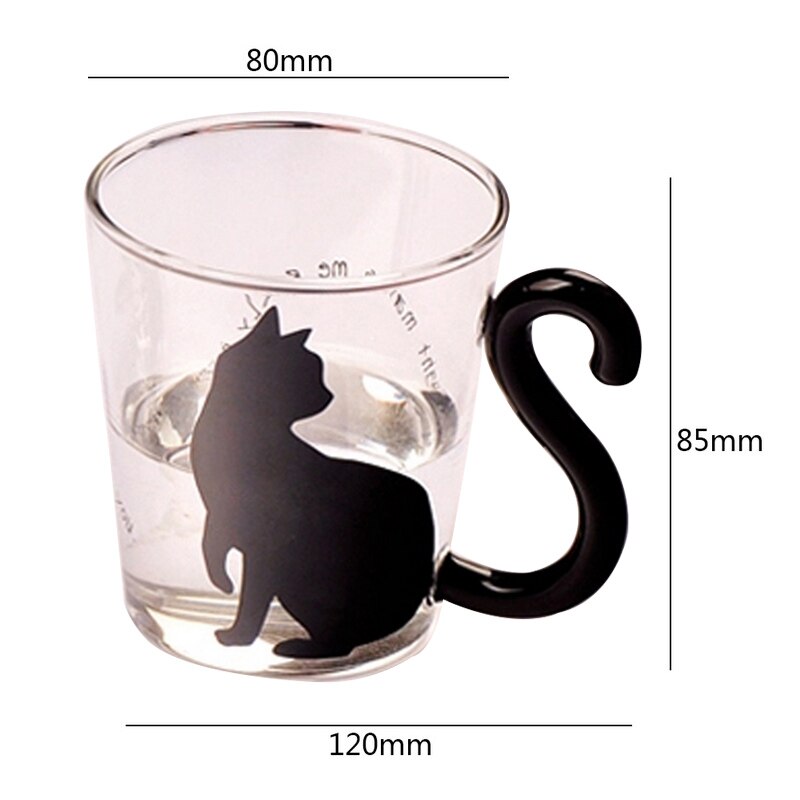 Cute Cat Milk Coffee Mug Water Glass Mug Cup Tea Cup Cartoon Home Office Cup For Fruit Juice Insulated Coffee Mugs: D