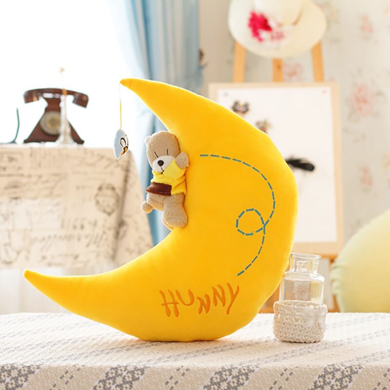 Kuschelkinder Sternkissen - Weiches Plüschkissen Für Kinderzimmer