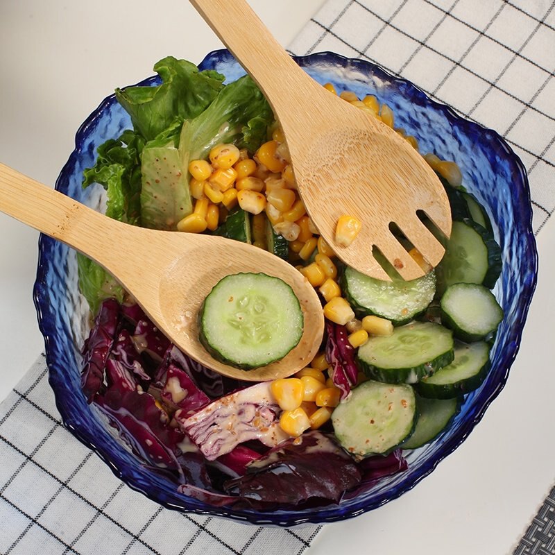 Bambukökstång servicetang för servering av aptitretare efterrätter sallader bröd grillmat klipp buffémapp